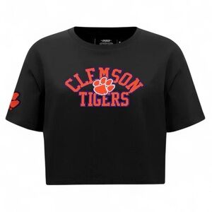 🐅🧡 Clemson Tigers Cropped Tee – Lux Athletic Vibes!